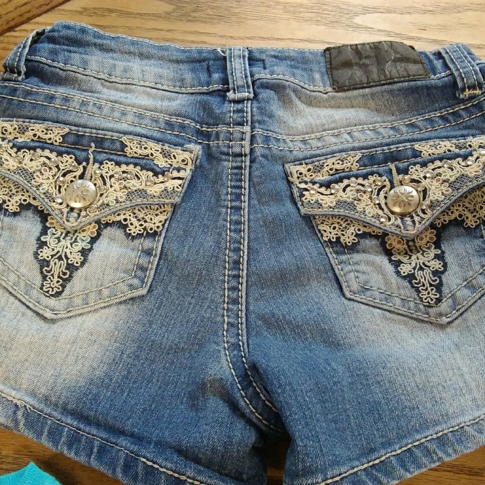Denim shorts